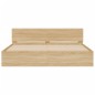 vidaXL Estructura de cama cabecero y luces LED roble Sonoma 200x200 cm vidaXL Estructura de cama cabecero y luces LED roble Sonoma 200x200 cm