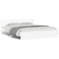 vidaXL Estructura de cama con cabecero y luces LED blanca 200x200 cm vidaXL Estructura de cama con cabecero y luces LED blanca 200x200 cm