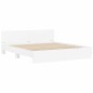 vidaXL Estructura de cama con cabecero y luces LED blanca 200x200 cm vidaXL Estructura de cama con cabecero y luces LED blanca 200x200 cm