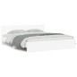 vidaXL Estructura de cama cabecero y luces LED blanca 180x200 cm