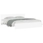 vidaXL Estructura de cama cabecero y luces LED blanca 180x200 cm