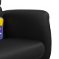 vidaXL Sillón reclinable masaje con reposapiés cuero sintético negro vidaXL Sillón reclinable masaje con reposapiés cuero sintético negro