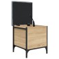 vidaXL Banco con almacenaje madera ingeniería roble Sonoma 42x42x45 cm vidaXL Banco con almacenaje madera ingeniería roble Sonoma 42x42x45 cm