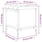 vidaXL Banco con almacenaje madera ingeniería roble Sonoma 42x42x45 cm vidaXL Banco con almacenaje madera ingeniería roble Sonoma 42x42x45 cm