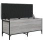 vidaXL Banco con almacenaje madera ingeniería gris Sonoma 102x42x45 cm vidaXL Banco con almacenaje madera ingeniería gris Sonoma 102x42x45 cm