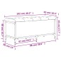 vidaXL Banco con almacenaje madera ingeniería gris Sonoma 102x42x45 cm vidaXL Banco con almacenaje madera ingeniería gris Sonoma 102x42x45 cm