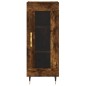 vidaXL Aparador de madera contrachapada roble ahumado 34,5x34x180 cm vidaXL Aparador de madera contrachapada roble ahumado 34,5x34x180 cm