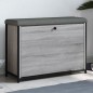 vidaXL Banco zapatero con cajón abatible gris Sonoma 82x32x56 cm vidaXL Banco zapatero con cajón abatible gris Sonoma 82x32x56 cm