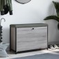 vidaXL Banco zapatero con cajón abatible gris Sonoma 82x32x56 cm vidaXL Banco zapatero con cajón abatible gris Sonoma 82x32x56 cm