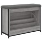 vidaXL Banco zapatero con cajón abatible gris Sonoma 82x32x56 cm vidaXL Banco zapatero con cajón abatible gris Sonoma 82x32x56 cm