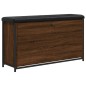 vidaXL Banco zapatero con cajón abatible roble marrón 102x32x56 cm vidaXL Banco zapatero con cajón abatible roble marrón 102x32x56 cm