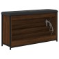 vidaXL Banco zapatero con cajón abatible roble marrón 102x32x56 cm vidaXL Banco zapatero con cajón abatible roble marrón 102x32x56 cm