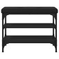 vidaXL Banco zapatero madera de ingeniería negro 62x32x47 cm vidaXL Banco zapatero madera de ingeniería negro 62x32x47 cm