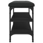vidaXL Banco zapatero madera de ingeniería negro 62x32x47 cm vidaXL Banco zapatero madera de ingeniería negro 62x32x47 cm