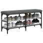 vidaXL Banco zapatero madera de ingeniería gris Sonoma 102x32x47 cm vidaXL Banco zapatero madera de ingeniería gris Sonoma 102x32x47 cm