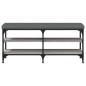 vidaXL Banco zapatero madera de ingeniería gris Sonoma 102x32x47 cm vidaXL Banco zapatero madera de ingeniería gris Sonoma 102x32x47 cm