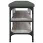 vidaXL Banco zapatero madera de ingeniería gris Sonoma 102x32x47 cm vidaXL Banco zapatero madera de ingeniería gris Sonoma 102x32x47 cm