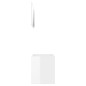vidaXL Set muebles de baño 2 piezas madera contrachapada blanco brillo