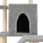 vidaXL Rascador para gatos con postes de sisal gris claro 97 cm vidaXL Rascador para gatos con postes de sisal gris claro 97 cm
