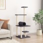vidaXL Rascador para gatos con postes de sisal gris oscuro 136 cm