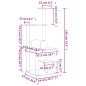 vidaXL Rascador para gatos con postes de sisal gris oscuro 136 cm