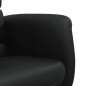 vidaXL Sillón reclinable con reposapiés cuero sintético negro vidaXL Sillón reclinable con reposapiés cuero sintético negro