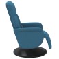 vidaXL Sillón reclinable de masaje con reposapiés terciopelo azul vidaXL Sillón reclinable de masaje con reposapiés terciopelo azul