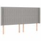 vidaXL Cabecero con LED de tela gris claro 163x16x118/128 cm vidaXL Cabecero con LED de tela gris claro 163x16x118/128 cm