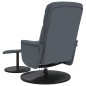 vidaXL Sillón reclinable masaje con reposapiés terciopelo gris oscuro vidaXL Sillón reclinable masaje con reposapiés terciopelo gris oscuro