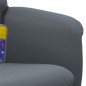 vidaXL Sillón reclinable masaje con reposapiés terciopelo gris oscuro vidaXL Sillón reclinable masaje con reposapiés terciopelo gris oscuro