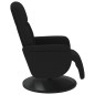 vidaXL Sillón reclinable con reposapiés terciopelo negro vidaXL Sillón reclinable con reposapiés terciopelo negro