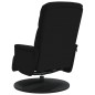 vidaXL Sillón reclinable con reposapiés terciopelo negro vidaXL Sillón reclinable con reposapiés terciopelo negro