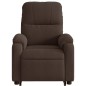 vidaXL Sillón masaje eléctrico reclinable elevable tela marrón vidaXL Sillón masaje eléctrico reclinable elevable tela marrón