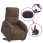 vidaXL Sillón masaje eléctrico reclinable elevable tela marrón vidaXL Sillón masaje eléctrico reclinable elevable tela marrón
