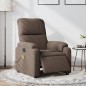 vidaXL Sillón reclinable de masaje eléctrico tela de microfibra marrón vidaXL Sillón reclinable de masaje eléctrico tela de microfibra marrón