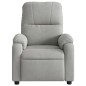 vidaXL Sillón reclinable masaje eléctrico tela microfibra gris claro vidaXL Sillón reclinable masaje eléctrico tela microfibra gris claro