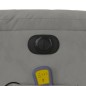 vidaXL Sillón reclinable masaje eléctrico tela microfibra gris claro vidaXL Sillón reclinable masaje eléctrico tela microfibra gris claro