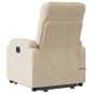 vidaXL Sillón masaje eléctrico reclinable elevable tela crema vidaXL Sillón masaje eléctrico reclinable elevable tela crema