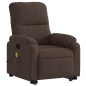 vidaXL Sillón reclinable de masaje elevable tela de microfibra marrón vidaXL Sillón reclinable de masaje elevable tela de microfibra marrón