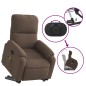 vidaXL Sillón reclinable de masaje elevable tela de microfibra marrón vidaXL Sillón reclinable de masaje elevable tela de microfibra marrón