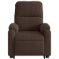 vidaXL Sillón reclinable de masaje elevable tela de microfibra marrón vidaXL Sillón reclinable de masaje elevable tela de microfibra marrón