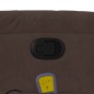 vidaXL Sillón reclinable de masaje elevable tela de microfibra marrón vidaXL Sillón reclinable de masaje elevable tela de microfibra marrón