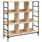 vidaXL Aparador de madera de ingeniería roble Sonoma 102x32x103,5 cm