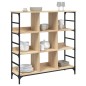 vidaXL Aparador de madera de ingeniería roble Sonoma 102x32x103,5 cm