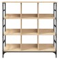 vidaXL Aparador de madera de ingeniería roble Sonoma 102x32x103,5 cm