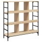 vidaXL Aparador de madera de ingeniería roble Sonoma 102x32x103,5 cm