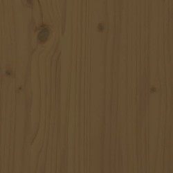 vidaXL Cabecero de cama madera maciza de pino marrón miel 156x4x100 cm
