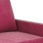 vidaXL Sillón de terciopelo rojo tinto 60 cm vidaXL Sillón de terciopelo rojo tinto 60 cm