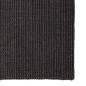 vidaXL Alfombra de sisal natural negro 80x350 cm