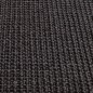 vidaXL Alfombra de sisal natural negro 80x350 cm